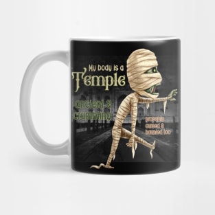 My body is a Temple ancient & crumbling probably cursed & haunted too Mug